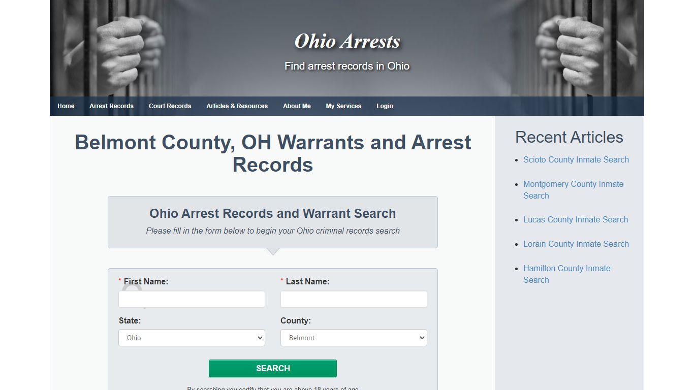 Belmont County, OH Warrants and Arrest Records - Ohio Arrests